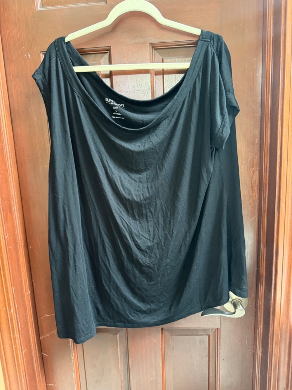 torrid Black off the shoulder Short Sleeve Top